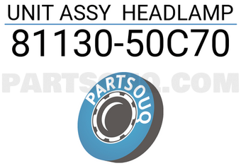 Toyota 8113050C70 UNIT ASSY HEADLAMP