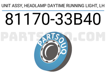 Toyota 8117033B40 UNIT ASSY, HEADLAMP DAYTIME RUNNING LIGHT, LH