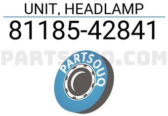 Toyota 8118542841 UNIT, HEADLAMP