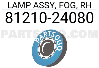 Toyota 8121024080 LAMP ASSY, FOG, RH