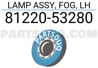 Toyota 8122053280 LAMP ASSY, FOG, LH