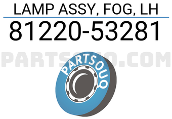 Toyota 8122053281 LAMP ASSY, FOG, LH