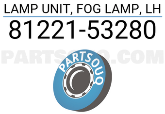 Toyota 8122153280 LAMP UNIT, FOG LAMP, LH
