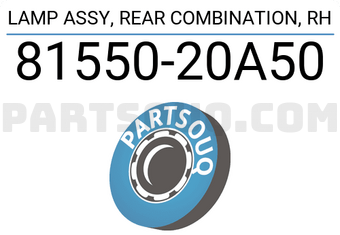 Toyota 8155020A50 LAMP ASSY, REAR COMBINATION, RH