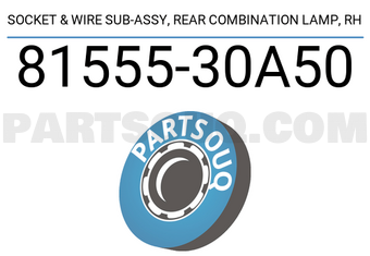 Toyota 8155530A50 SOCKET & WIRE SUB-ASSY, REAR COMBINATION LAMP, RH