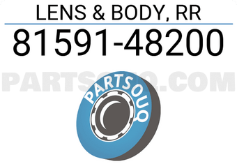 Toyota 8159148200 LENS & BODY, RR