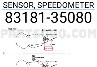 Toyota 8318135080 SENSOR, SPEEDOMETER