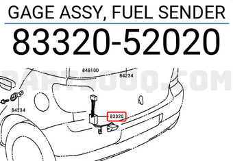 Toyota 8332052020 GAGE ASSY, FUEL SENDER