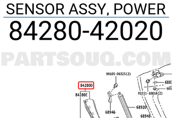 Toyota 8428042020 SENSOR ASSY, POWER