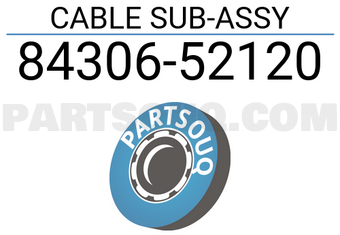 Toyota 8430652120 CABLE SUB-ASSY
