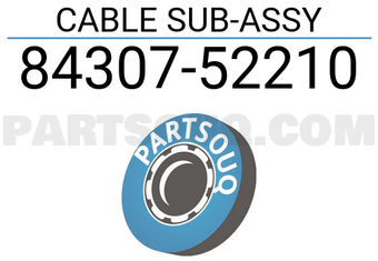 Toyota 8430752210 CABLE SUB-ASSY