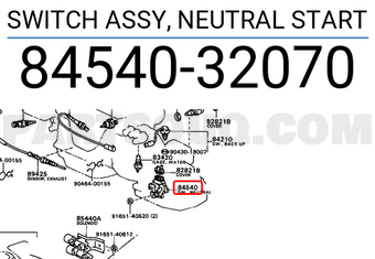 Toyota 8454032070 SWITCH ASSY, NEUTRAL START