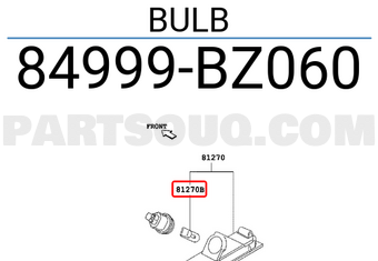 Toyota 84999BZ060 BULB