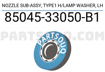 Toyota 8504533050B1 NOZZLE SUB-ASSY, TYPE1 H/LAMP WASHER, LH