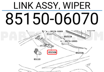 Toyota 8515006070 LINK ASSY, WIPER