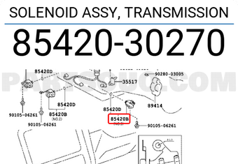 Toyota 8542030270 SOLENOID ASSY, TRANSMISSION