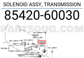Toyota 8542060030 SOLENOID ASSY, TRANSMISSION