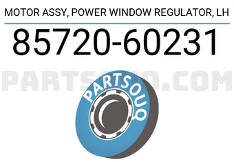 Toyota 8572060231 MOTOR ASSY, POWER WINDOW REGULATOR, LH