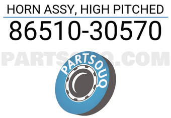 Toyota 8651030570 HORN ASSY, HIGH PITCHED