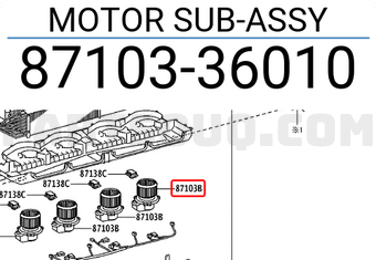Toyota 8710336010 MOTOR SUB-ASSY