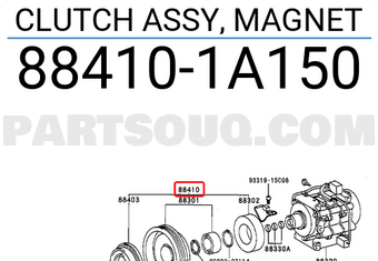 Toyota 884101A150 CLUTCH ASSY, MAGNET