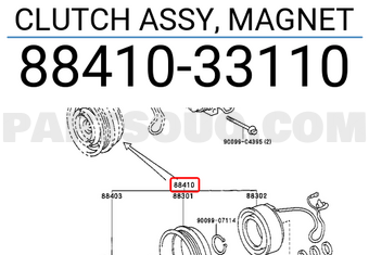 Toyota 8841033110 CLUTCH ASSY, MAGNET