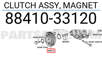 Toyota 8841033120 CLUTCH ASSY, MAGNET