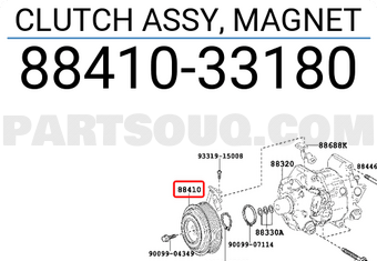Toyota 8841033180 CLUTCH ASSY, MAGNET