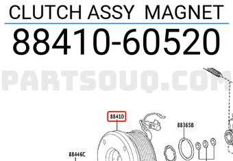 Toyota 8841060520 CLUTCH ASSY MAGNET