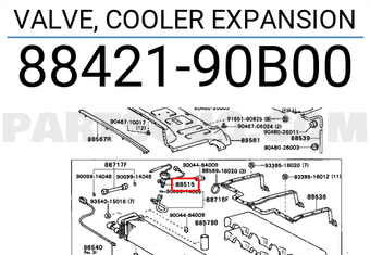 Toyota 8842190B00 VALVE, COOLER EXPANSION