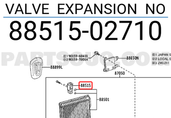 Toyota 8851502710 VALVE EXPANSION NO