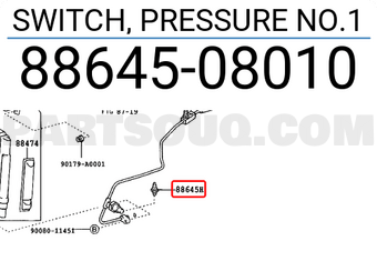 Toyota 8864508010 SWITCH, PRESSURE NO.1