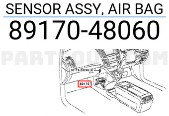 Toyota 8917048060 SENSOR ASSY, AIR BAG