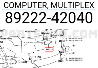 Toyota 8922242040 COMPUTER, MULTIPLEX