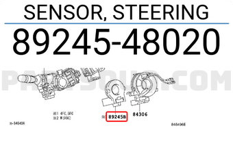 Toyota 8924548020 SENSOR, STEERING