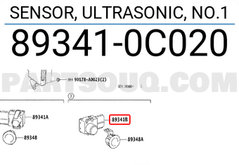Toyota 893410C020 SENSOR, ULTRASONIC, NO.1