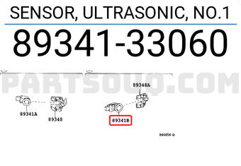 Toyota 8934133060 SENSOR, ULTRASONIC, NO.1
