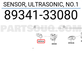 Toyota 8934133080 SENSOR, ULTRASONIC, NO.1