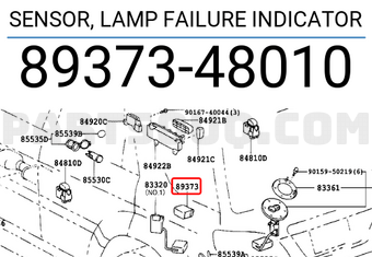 Toyota 8937348010 SENSOR, LAMP FAILURE INDICATOR