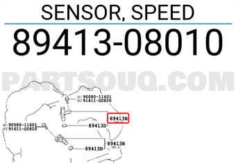 Toyota 8941308010 SENSOR, SPEED