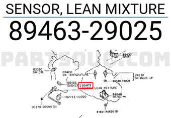 Toyota 8946329025 SENSOR, LEAN MIXTURE