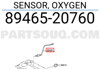 Toyota 8946520760 SENSOR, OXYGEN