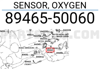 Toyota 8946550060 SENSOR, OXYGEN