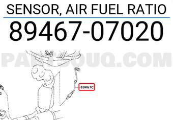 Toyota 8946707020 SENSOR, AIR FUEL RATIO