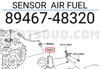 Toyota 8946748320 SENSOR AIR FUEL