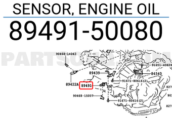 Toyota 8949150080 SENSOR, ENGINE OIL