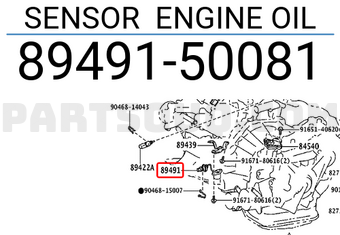 Toyota 8949150081 SENSOR ENGINE OIL