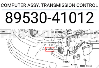 Toyota 8953041012 COMPUTER ASSY, TRANSMISSION CONTROL
