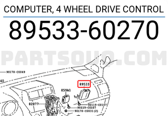 Toyota 8953360270 COMPUTER, 4 WHEEL DRIVE CONTROL