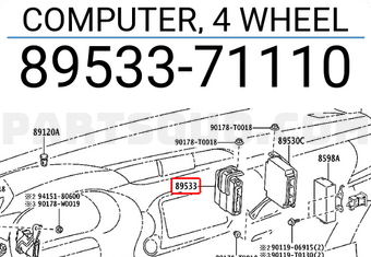 Toyota 8953371110 COMPUTER, 4 WHEEL